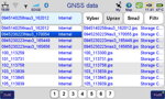 Prohlížení GNSS dat v přijímači Triumph VS